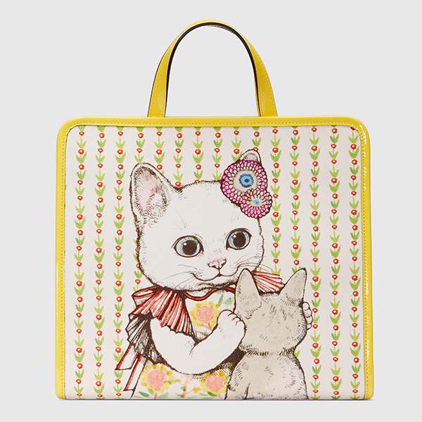 【グッチ×ヒグチユウコ】大人もOKトートバッグ 605614 H6UAH 8954